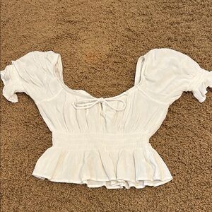 Vintage Cream Puff Sleeve Blouse